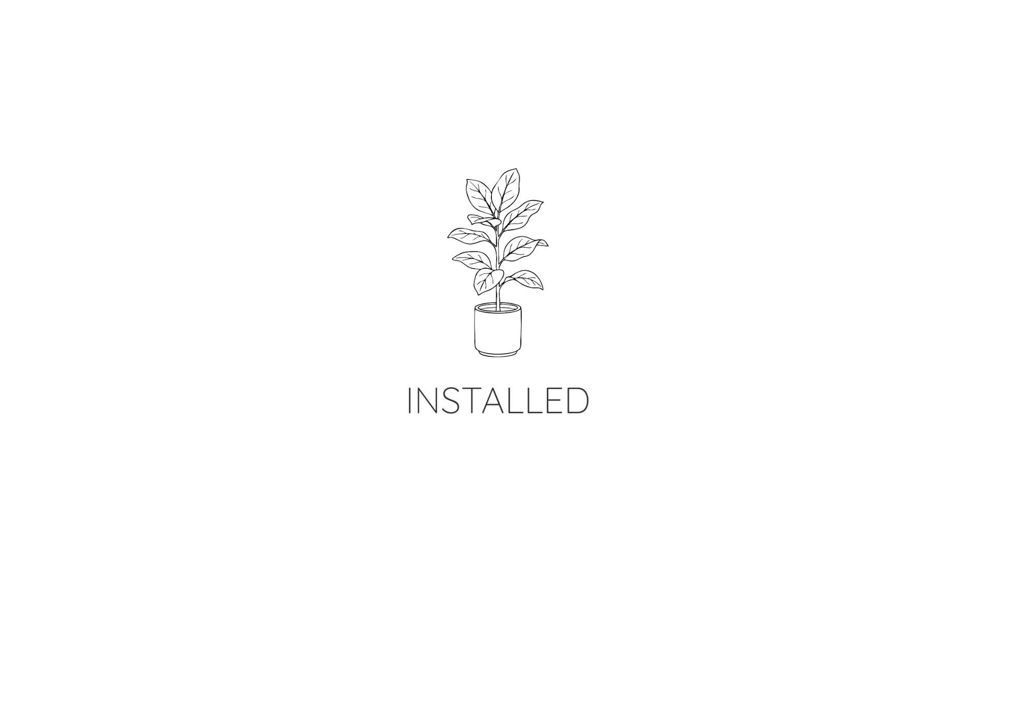 Installed — hand-drawn icon